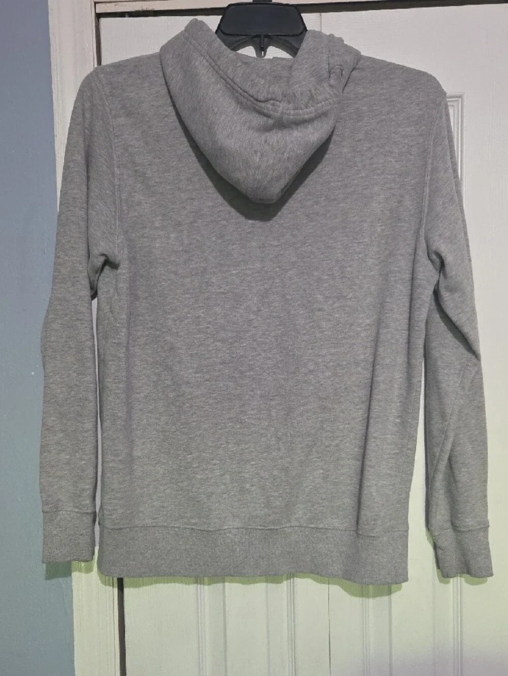 The North Face Gray Pullover Hoodie with White Logo